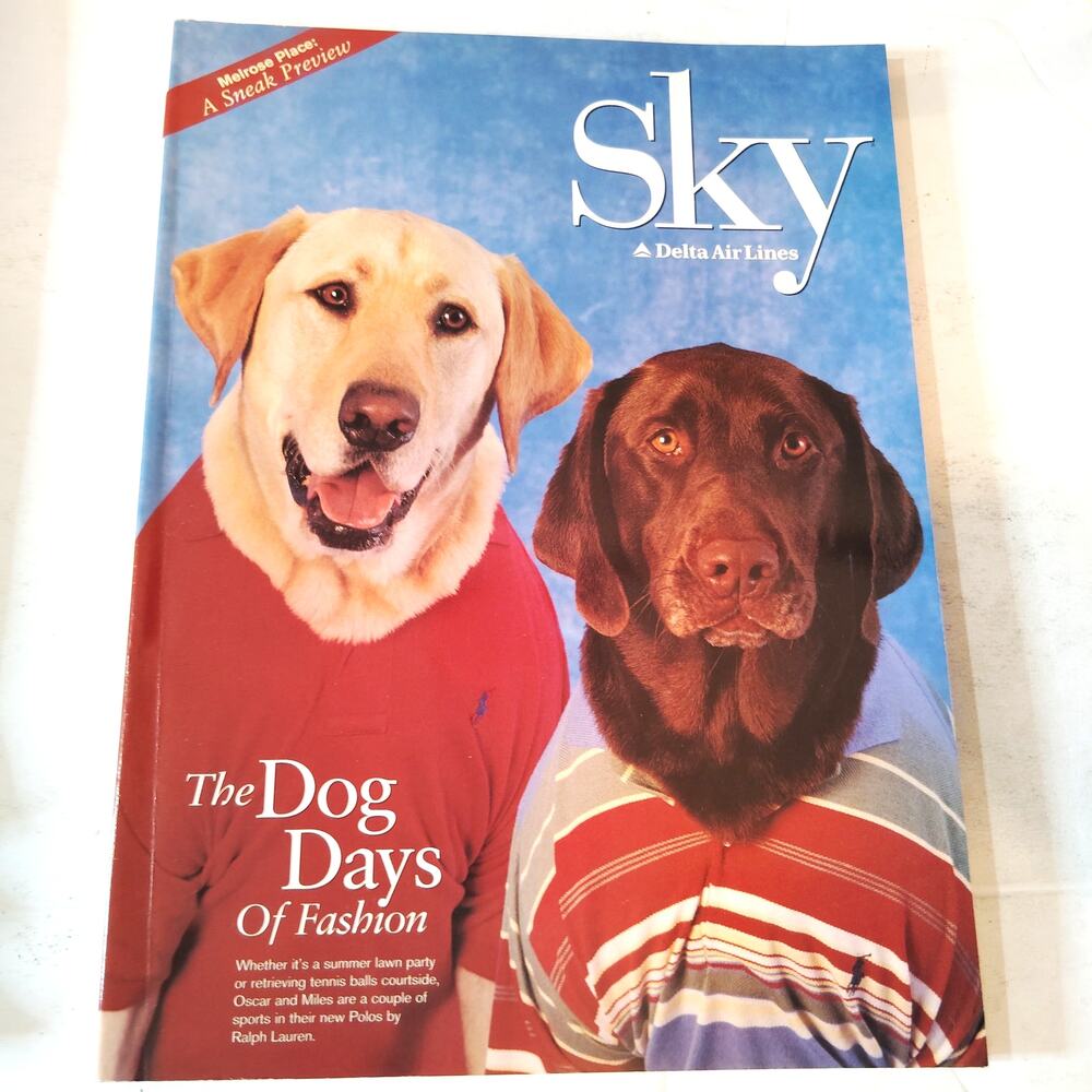 Delta SKY In-Flight Magazine - August 1995 - Dog Days, Colorado, Dream Team